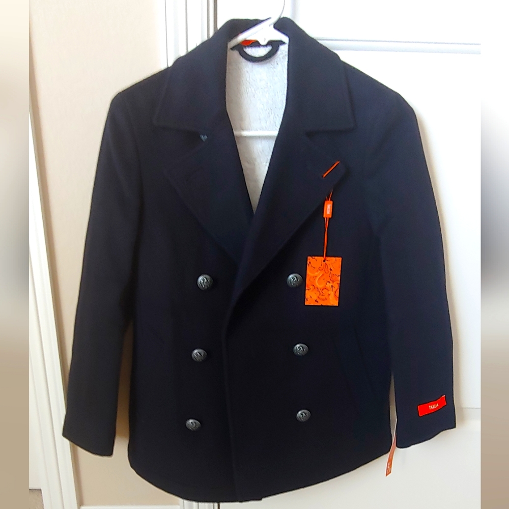 NWT Tallia boys wool peacoat size S (8-10)